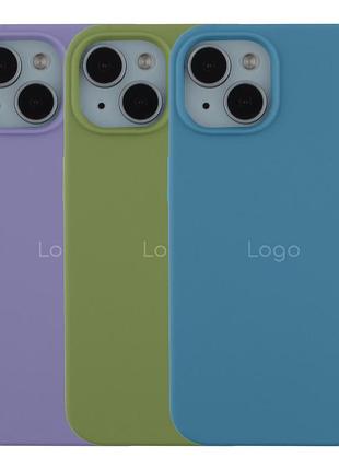 Чехол silicone case (aa) для iphone 15 plus grape 2