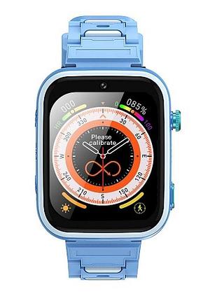 Детские смарт часы xo h130 4g gps синий