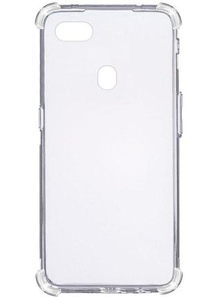 Tpu чохол getman ease logo посилені кути для oppo a73 (2017) безбарвний (прозорий)