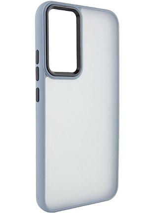 Чохол tpu+pc lyon frosted для samsung galaxy s23 fe sierra blue
