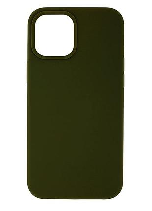 Чехол silicone case aa apple iphone 13 army green