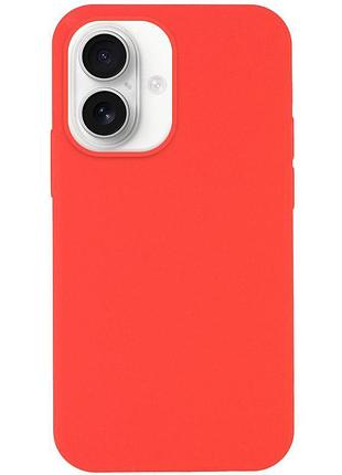Чехол silicone case full protective (aa) no logo для apple iphone 16 plus (6.7") арбузный / watermelon red