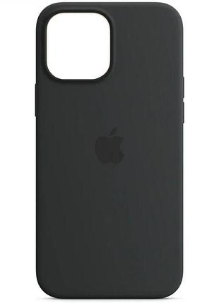Чохол посиленого захисту magsafe silicone apple iphone 14 plus midnight