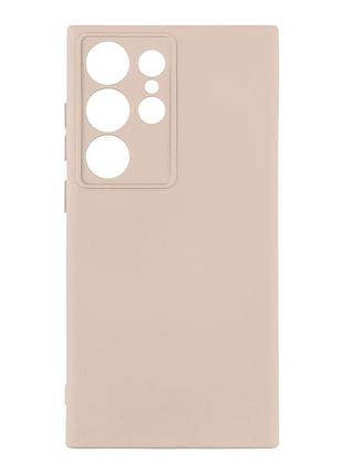 Чехол silicone cover с рамкой камеры (a) для samsung galaxy s24 ultra 5g/s928 pink sand
