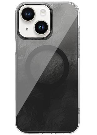 Яскравий чохол shiny mountain (блискуча гора) для apple айфон 14/ айфон 13 з технологією magfit black