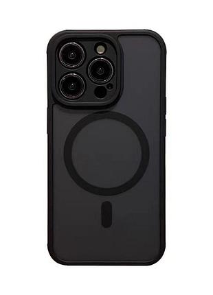 Чехол tpu magsafe anti drop apple iphone 15 pro max black