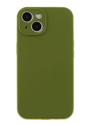 Чехол с защитой камеры silicone case full apple phone 16 army green (35899_3605638)