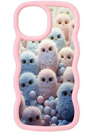 Чохол tpu cloudy pictures для apple iphone 12 pro max / 13 pro max (6.7") owls