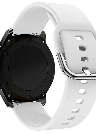 Ремешок universal 22 mm silicone design samsung/amazfit/huawei white