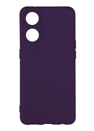 Чехол с рамкой камеры silicone cover a oppo reno 8t purple