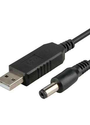 Кабель для роутера wuw usb to dc ldo-888 с 5v на 12v 1a 5.5х2.1 mm black (34845_3343817)