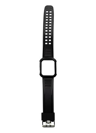Ремінець watch band силіконовий футляр для apple watch 41 / watch 40 mm black