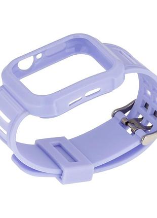 Ремешок watch band силиконовый футляр для apple watch 44mm purple