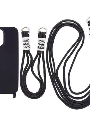 Чехол tpu two straps california для apple iphone 13 pro max (6.7") черный