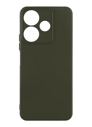Чехол silicone cover с рамкой камеры (a) для xiaomi redmi note 13 4g dark green