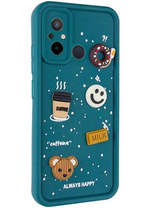 Чехол tpu toys case для xiaomi redmi 12c / poco c55 pine green / always happy