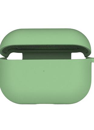 Чехол silicone case с микрофиброю для airpods pro 2 spearmint