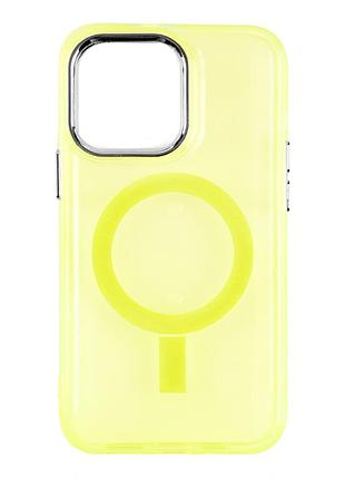 Чехол spase lollipop с magsafe для iphone 14 yellow