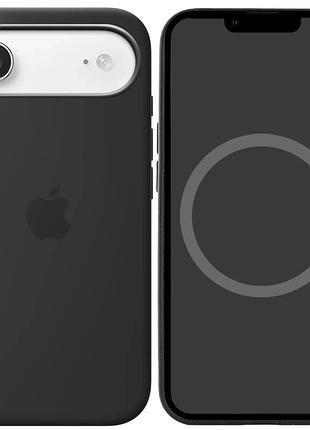 Чехол silicone case full size (aa) appleiphone17 air панель-накладка для телефона айфон 17 air black