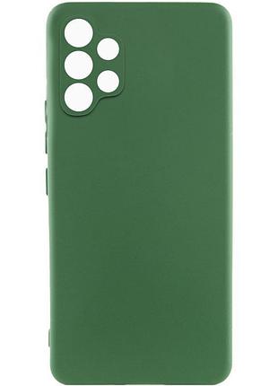 Чехол tpu getman liquid silk full camera для samsung galaxy a32 4g зеленый / dark green