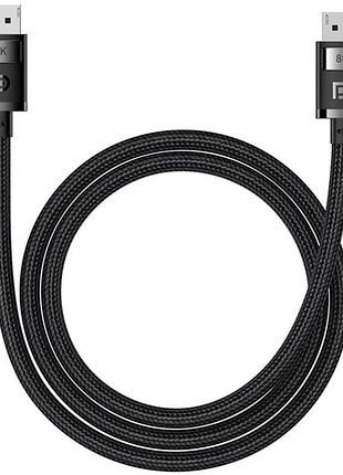 Дата кабель baseus high definition series dp 8k to dp 8k (1.5m) (b00633706111) cluster black