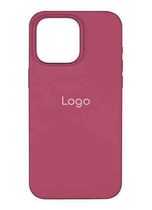 Чехол spase silicone case full size aa iphone 15 pro max dragon fruit