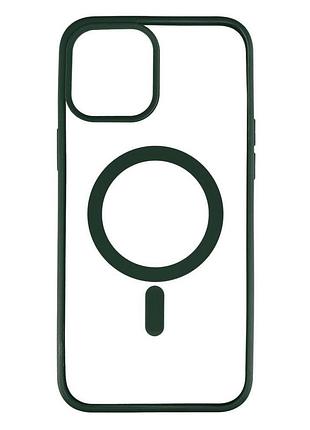 Чехол color magsafe apple iphone 12 pro max green