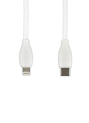 Кабель usb borofone bx19 type c — lightning pd 20 w 1m білий