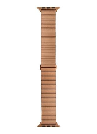 Металлический ремешок metal link для apple watch 49/apple watch 45/apple watch 44/apple watch 42mm rose gold