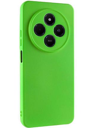 Чехол tpu getman liquid silk full camera для xiaomi redmi 14c / poco c75 салатовый / neon green