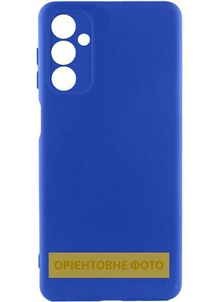 Чехол tpu getman liquid silk full camera для samsung galaxy a36 5g синий / deep navy