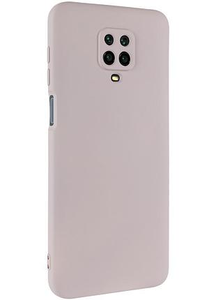 Чохол tpu getman liquid silk full camera для xiaomi redmi note 9s / note 9 pro / note 9 pro max сірий / lavender