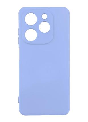 Чохол silicone cover з рамкою камери (a) для tecno spark 20c lilac
