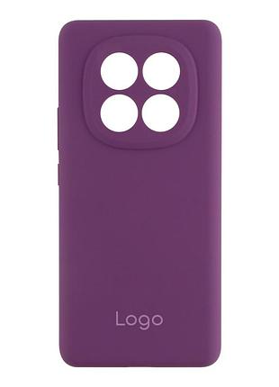 Чехол-накладка liquid silicone (aa) с защитой на камеру для xiaomi redmi note 14 pro+ 5g grape