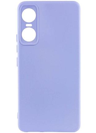 Чехол silicone cover lakshmi full camera (a) для tecno pop 6 pro сиреневый / dasheen