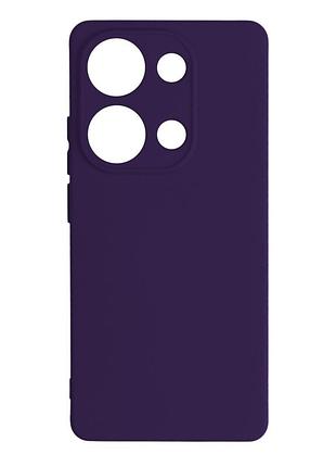 Чехол silicone cover с рамкой камеры (a) для xiaomi poco m6 pro 4g purple