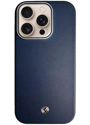 Чохол sgp pc+leather with magsafe для apple iphone 14 pro max (6.7") blue