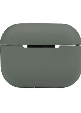Чехол с карабином silicone case airpods pro 2 pine green