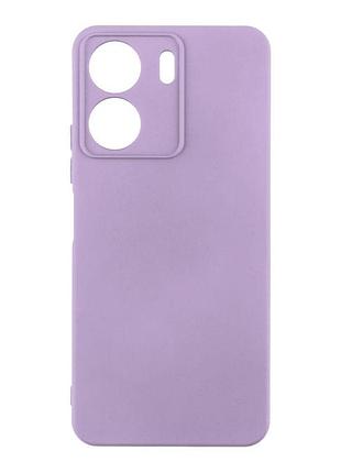 Чехол с рамкой камеры silicone cover a xiaomi redmi 13c 4g / poco c65 elegant purple