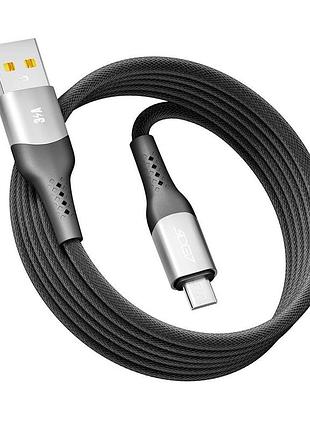 Кабель для зарядки usb ridea rc-us42 ultrastrong usb-мicrousb 60w 20v/3a 2 м черный