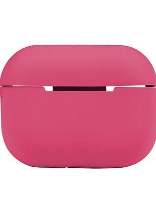 Чехол с карабином silicone case airpods pro 2 shiny pink