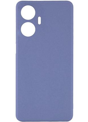 Силиконовый чехол candy full camera для realme c55 голубой / mist blue
