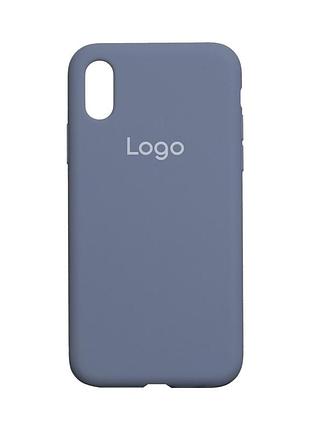 Чохол original full size для apple iphone xs lavender grey