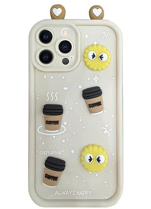 Чохол tpu toys case with ears для apple iphone 11 pro max (6.5") sand