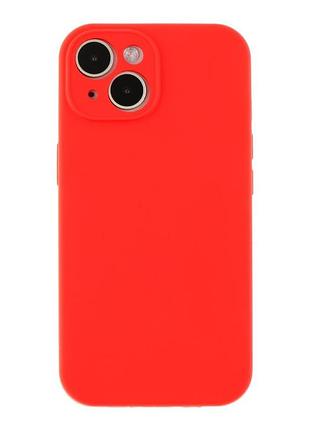 Чохол із захистом камери silicone case full apple iphone 15 red