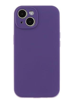Чохол із захистом камери silicone case full apple iphone 15 amethyst