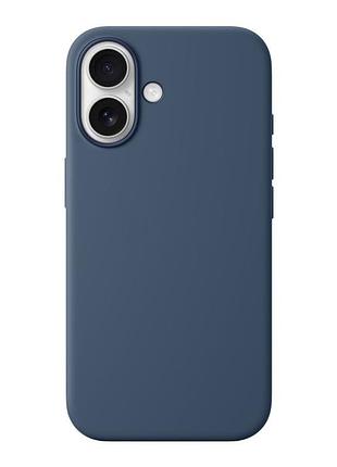 Чохол посиленого захисту silicone magsafe apple iphone 16 denim (36114_3606726)