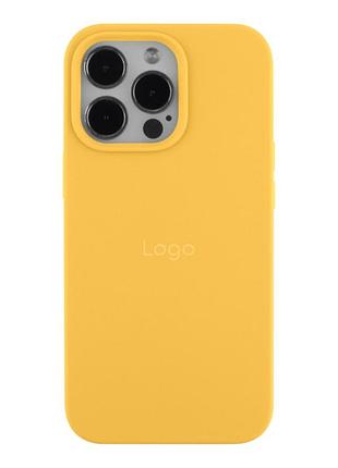 Чехол silicone case (aa) для iphone 13 pro max canary yellow