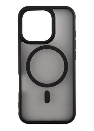 Чехол бампер anti drop tpu pc magsafe apple iphone 16 pro black