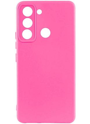 Чехол silicone cover lakshmi full camera (aaa) для tecno spark 8c розовый / barbie pink